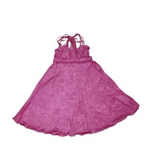 Pink sundress sz xs babydoll spaghetti straps y2k dress